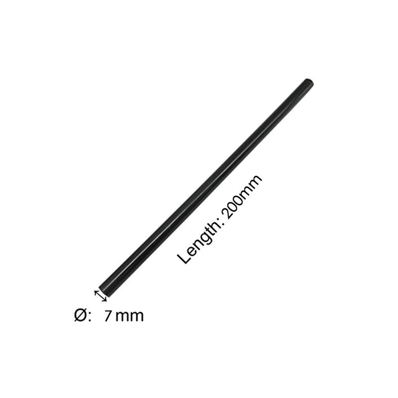 TrendBox Pack of 50 Black 7mmx200mm - Hot Melt Glue Sticks Strips Melting Adhesive for Handmade Craft DIY Home Office Project Craftwork Fix & Repairs - Image 2